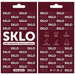 Захисне скло SKLO 3D для Realme C53 / C51 / C61 4G / C63 4G / Note 50 / 60 / 60x / 70 / 70T Чорний - мініатюра 4