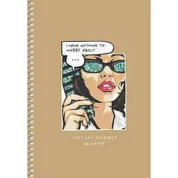 Тетрадь для записей Student А5, в клеточку, спираль, 96 л., Разговор (A5-SC-096-6115K)