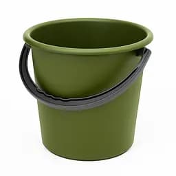 Ведро пластмассовое хозяйственное без крышки 5 л Зеленый 88034