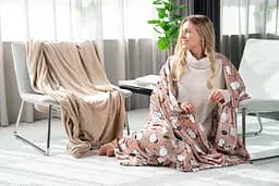 Плед Ardesto Flannel 160х200 см 100% поліестер котики pbe0050435 - мініатюра 4