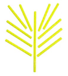 Светоотражатели на спицы колеса велосипеда 12 шт желтый (G00010406)