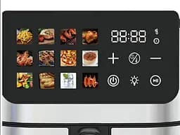 Аерофритюрниця Domotec MS-3224 сенсорне управління приготування з мінімальною кількістю масла LED-дисплей 4500 Вт Чорний - мініатюра 5