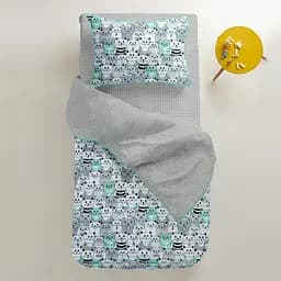 Простирадло Cosas на резинці 80х160 grey dots cs1, сірий (DropWhiteGrey_80х160х20) - мініатюра 2