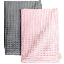 Набір рушників Cosas Waffle Rose & Waffle Grey 2 шт. (SetTowel_95-Rose_130-Grey)