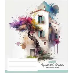 Зошит загальний Школярик Aquarell dream у лінію 36 аркушів 20 шт. (036-3289L)