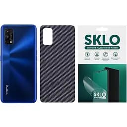 Захисна плівка SKLO Back тил Carbon для Realme 6 Pro Чорний