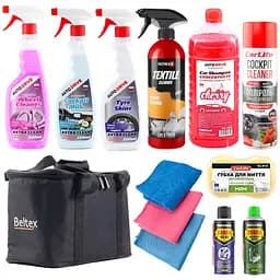 Набір CarLife по догляду за авто + органайзер Beltex (na_45)