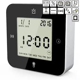 Годинник настільний Technoline WT344 Black/Silver (WT344) - мініатюра 2