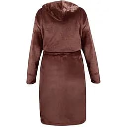 Халат банний Soho Lavender cappuccino с капюшоном, флісовий, XL, коричневий (1227к) - мініатюра 2