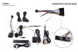 Штатна автомагнітола EasyGo M9-3-32-B-HS QLED Hyundai Sonata 2008-2010 - мініатюра 2