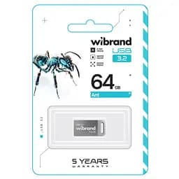 Flash Wibrand USB 3.2 Gen1 Ant 64GB Silver - мініатюра 2