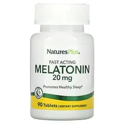 Мелатонин Natures Plus Fast Acting Melatonin 20 мг быстродействующий 90 таблеток