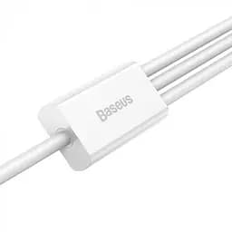 Кабель Baseus Superior Series Cable USB to Type-C/Lightning/MicroUSB 3.5A 1.5m CAMLTYS-02 White - мініатюра 3