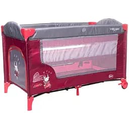 Манеж-кроватка 4Baby Vegas, красный (4VG03)