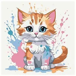 Картина за номерами Кольоровий пухнастик arttem-illustration Art Craft 15602-AC 30х30 см