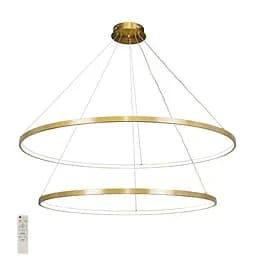 Люстра стельова LED Levistella 7529832-2A BRONZE LED (800+1000), 130W, діаметр 800/1000 мм, бронзовий метал, сучасний стиль для