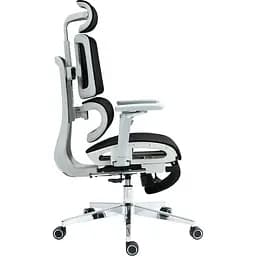 Офісне крісло GT Racer B-2450 White/Black [125571] - мініатюра 3