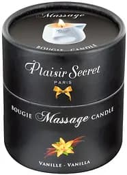 Масажна свічка Plaisir Secrets Vanilla білого кольору - мініатюра 1
