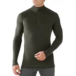 Термофутболка SmartWool Men's NTS Mid 250 Zip T Olive Heather XL (1033-SW SS603.307-XL)