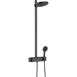 Душова система Hansgrohe Pulsify Showerpipe 260 2jet 400 з термостатом Matt Black 24240670, Чорний матовий