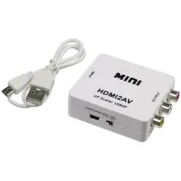 Конвертер HDMI to AV білий