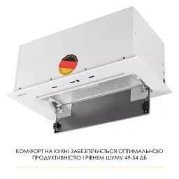 Витяжка повновбудована WEILOR LUMINA WBG 69 WHITE SILENCE - мініатюра 8