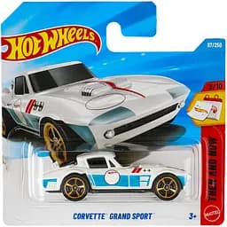 Базовая машинка Hot Wheels Then and Now Corvette Grand Sport белая (5785) JJJ58-N521
