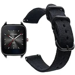 Нейлоновый ремешок Primo Traveller для часов Asus ZenWatch 2 (WI501Q) Black