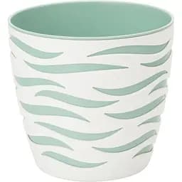Цветочный горшок Form-Plastic Sahara Duo-23 5.97 л ментолово-белый (4420-011+067W)
