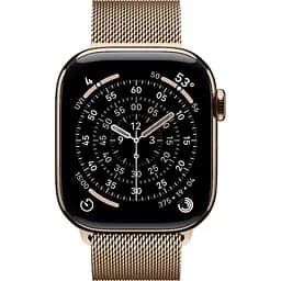 Смарт-годинник Apple Watch Series 11 GPS + Cellular 42mm Gold Titanium Case with Gold Milanese Loop (MF8Y4) [151118] - мініатюра 2
