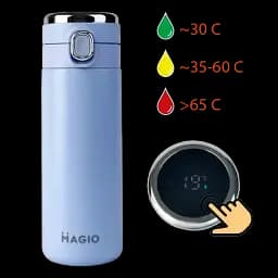 Термос Magio 0.4 л синій (1047BМG) - мініатюра 2