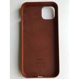 Оригінальний шкіряний чохол Apple Leather Case MagSafe для iPhone 14 Plus (6.7") Umber (MPPD3ZE/A) - мініатюра 4