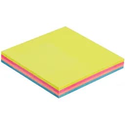 Блок паперу для нотаток Buromax Neon Декор з клейким шаром 76х76 мм 100 аркушів різнобарвний (BM.2312-97) - мініатюра 2