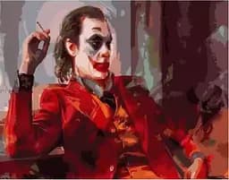 Набор для росписи по номерам Взгляд джокера, Strateg, 40x50 см, GS357