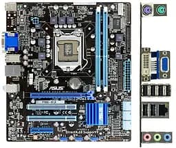 Материнская плата ASUS P7H55-M LX (P7H55-M LX) (Socket 1156, Intel H55, uATX) Б/у