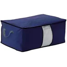 Коробка-органайзер Stenson складна для зберігання речей 46х28х48 см темно-синя (25877)