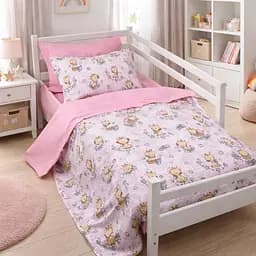 Комплект постільної білизни MirSon Ranforce Elite Tiny Giraffes gray 110x140 см (2200012572399)