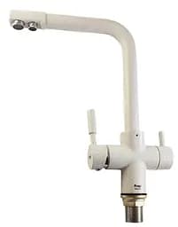 Смеситель для кухни однорычажный под фильтр латунь Ø35 белый Frap 1/10 F4352-8 Белый