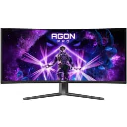 Монітор TFT 34" AOC AG346UCD, QD-OLED, UWQHD, 175Гц, 0,03мс, вигнутий, HDMIx2, DP, USB-hub, HAS, чорно-сірий (AG346UCD)