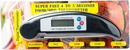 Цифровий термометр Henweit Food Миттєве зчитування Складаний нержавіючий зонд Супер швидкий безпечний для м'яса Барбекю - мініатюра 4