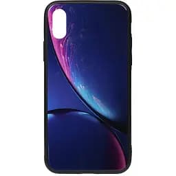 Чохол-накладка Toto Print Glass Space Case Apple iPhone XS Max Blue