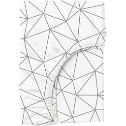 Простирадло Cosas на резинці 90х200 shadow lines, білий (ShadowLines_90x200x20)