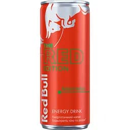 Упаковка енергетичного напою Red Bull зі смаком кавуна безалкогольний середньогазований 6 л (0.25 л х 24 банки) - мініатюра 4