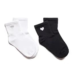 Набор носков 2 пары с сердцем принт. Бесшовные ORGANIC cotton JILL ANTONY 38-40