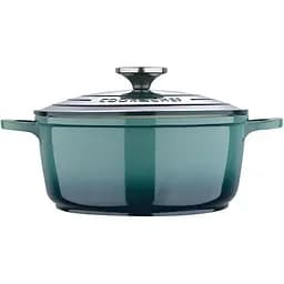 Каструля Bergner Excalibur з кришкою 20 см 2.2 л зелена (BG-36100-GR) - мініатюра 2