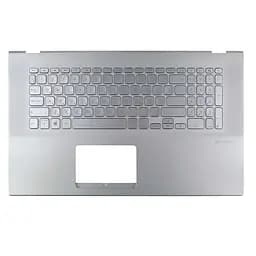 Верхня кришка для Asus A712 D712 F712 S712 X712, UA, Silver, (топкейс+клавіатура, 90NB0PI1-R31RU0, Оригінал)
