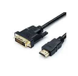 Кабель DVI-HDMI Atcom DVI-HDMI 2-ferite 1.8м - мініатюра 1