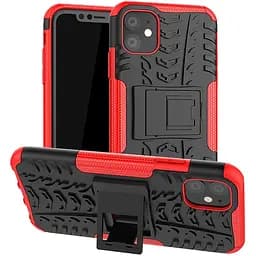 Чохол-накладка Toto Dazzle Kickstand 2 in 1 Case Apple iPhone 11 Red - мініатюра 2