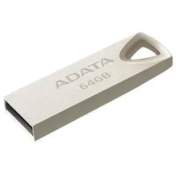 USB флеш накопичувач ADATA 64GB UV210 Metal Silver USB 2.0 (AUV210-64G-RGD) - мініатюра 2