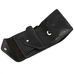 Чоловіче шкіряне портмоне чорне GRANDE PELLE 11.5х9х1.5 см acs0032098 - мініатюра 5